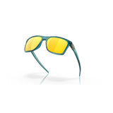 Oakley Leffingwell Matte Artic Surf/Prizm 24K Polarized 0OO9100-910006 - Cam2