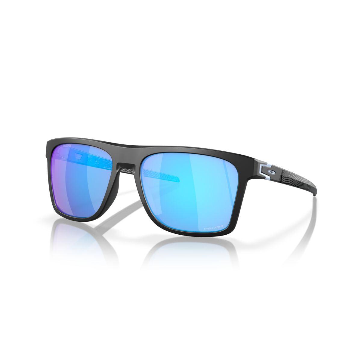 Oakley Leffingwell Matte Black/Prizm Sapphire 0OO9100-910012 - Cam2