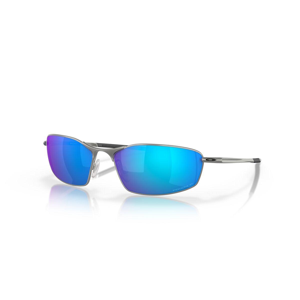 Oakley Whisker Satin Chrome/Prizm Sapphire Polarized 0OO4141-414104 - Cam2