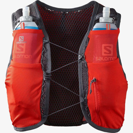 Salomon Unisex Active Skin 8 Running Vest w/ Flasks - Cam2