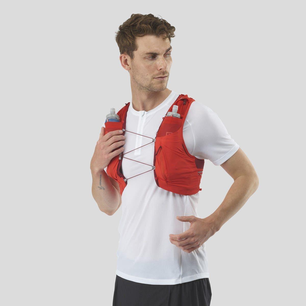 Salomon Unisex Sense Pro 10 Running Vest with Flasks - Cam2