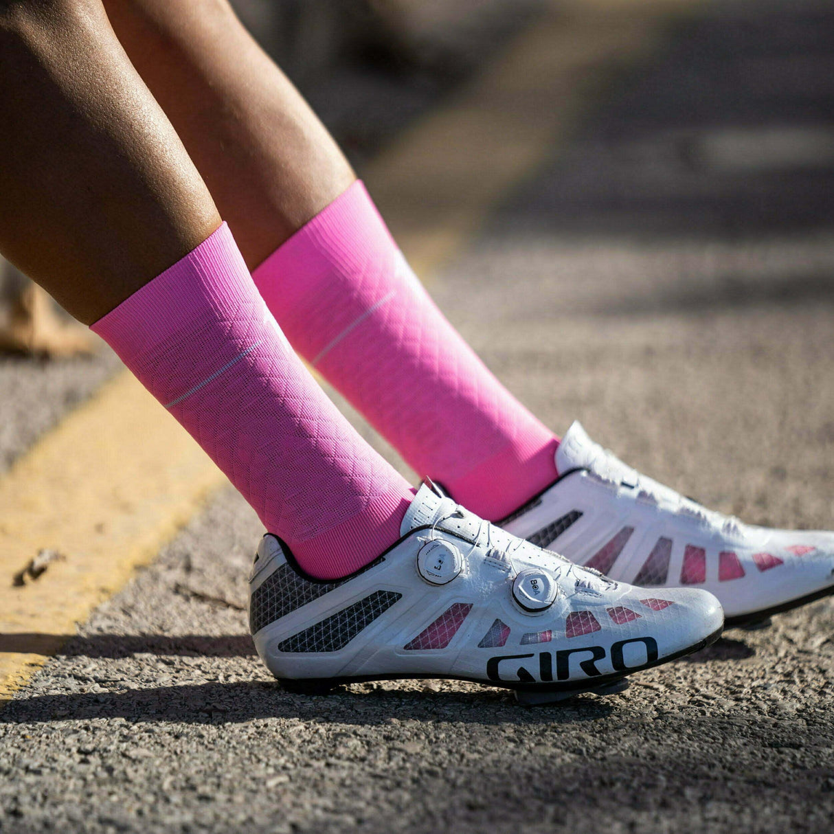 Sporcks Marie Blanque Pink Cycling Socks