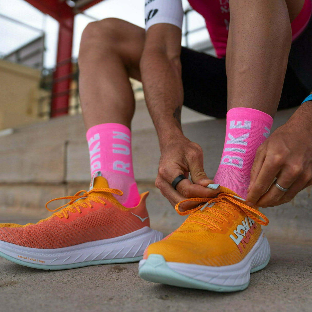 Sporcks Sbr Pink Triathlon Socks