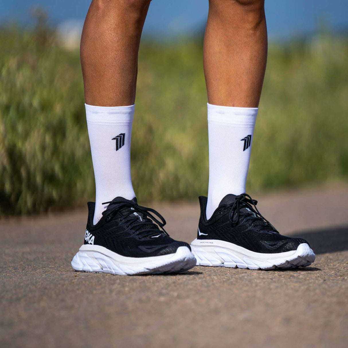 Sporcks Seven Mile White Running Socks