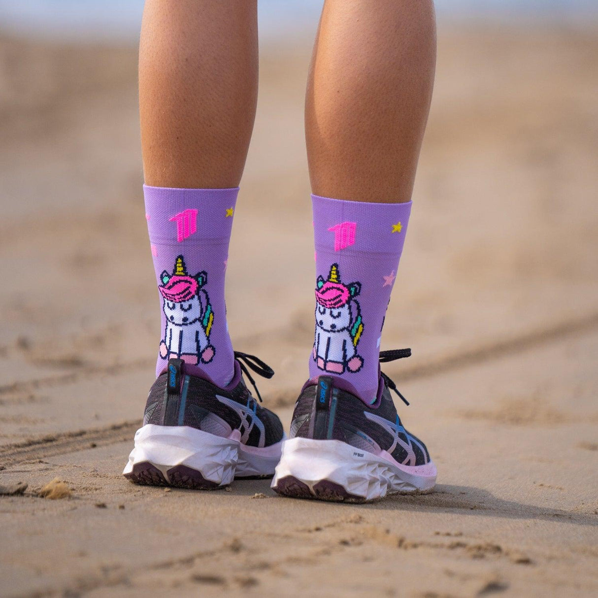 Sporcks Stay Magic Purple Cycling Socks