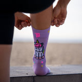 Sporcks Stay Magic Purple Cycling Socks