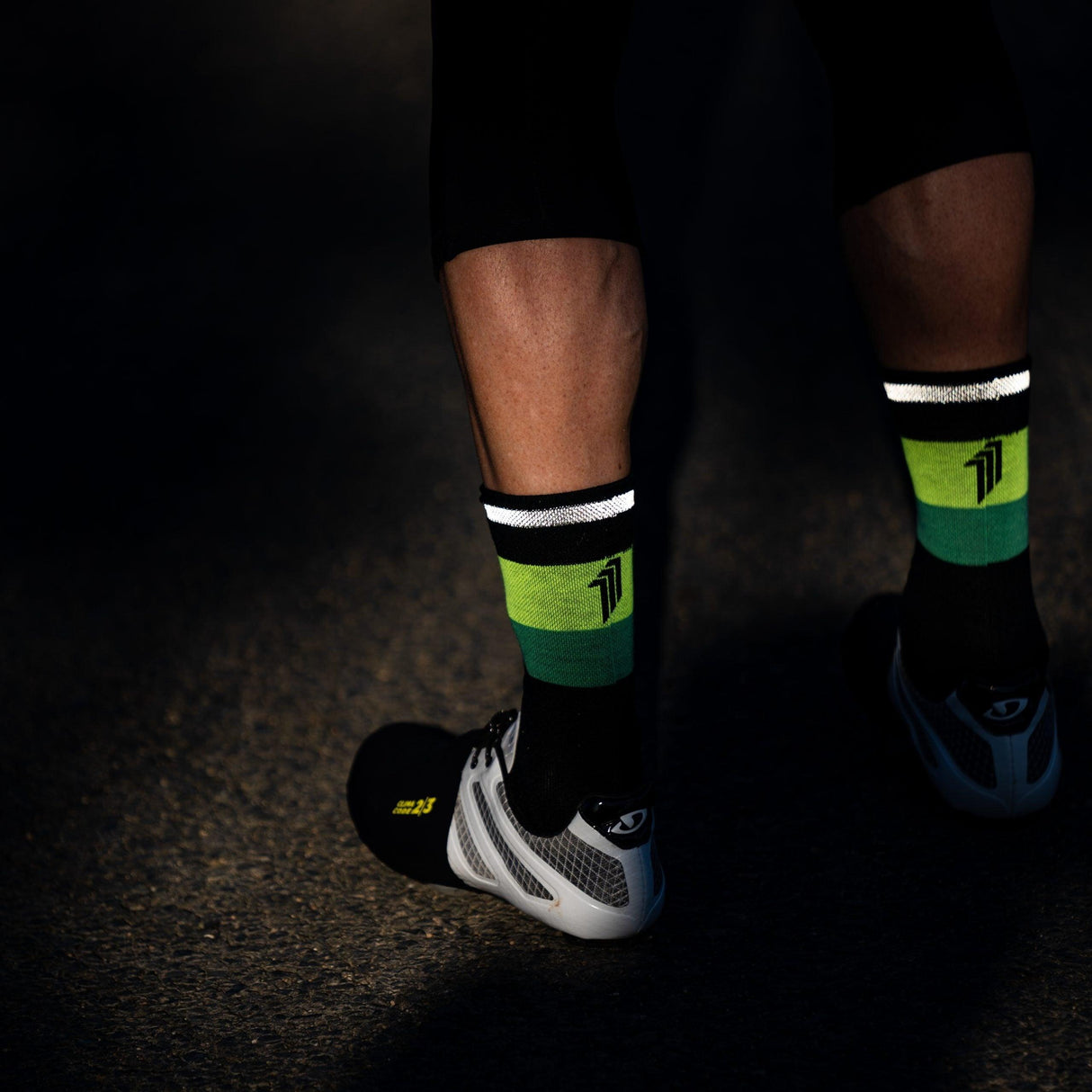 Sporcks Sub 0 Reflective Black Merino Cycling Socks